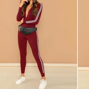 one-piece cherry with stripes on the sides